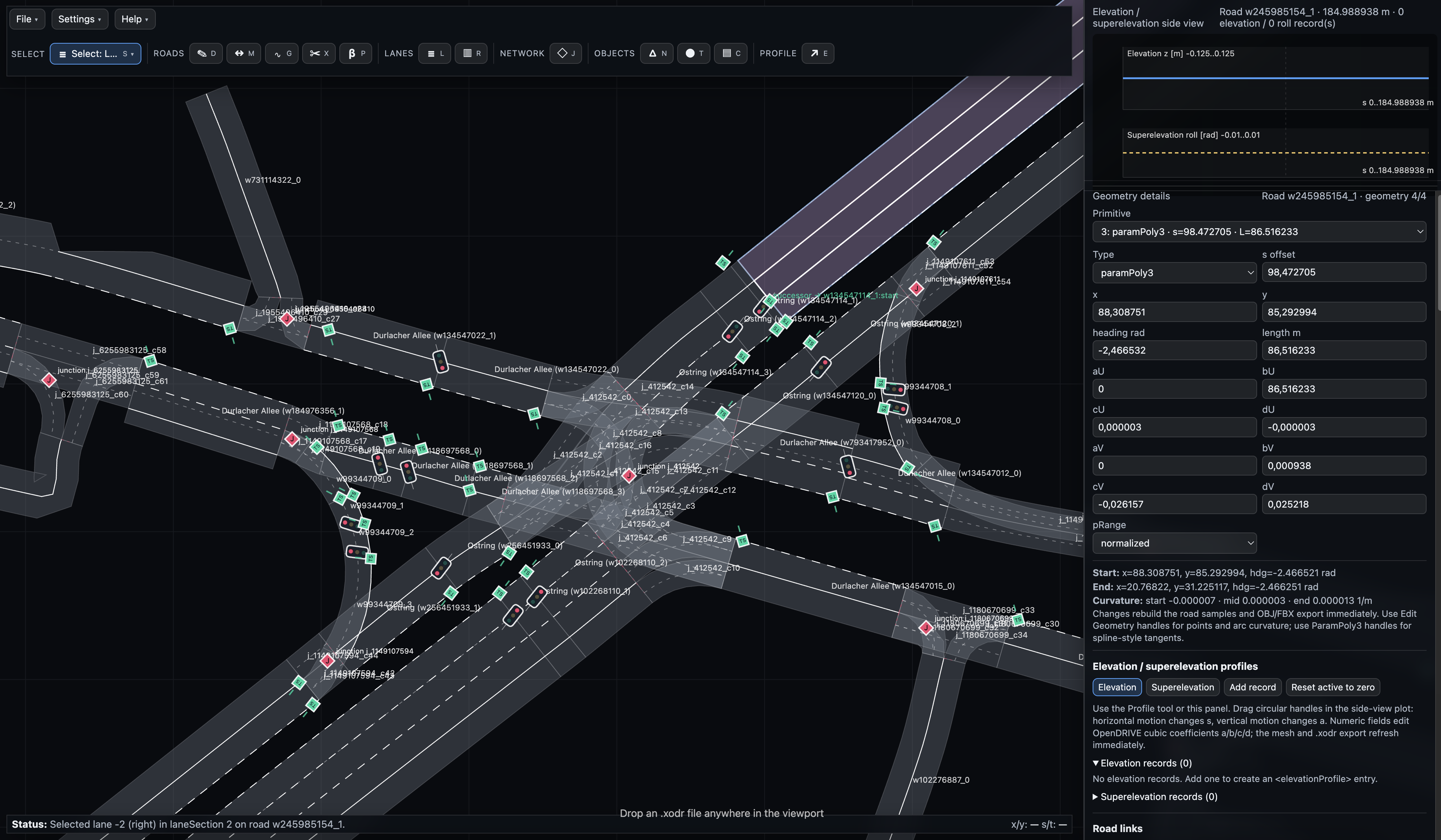 Screenshot showing the Web-Editor